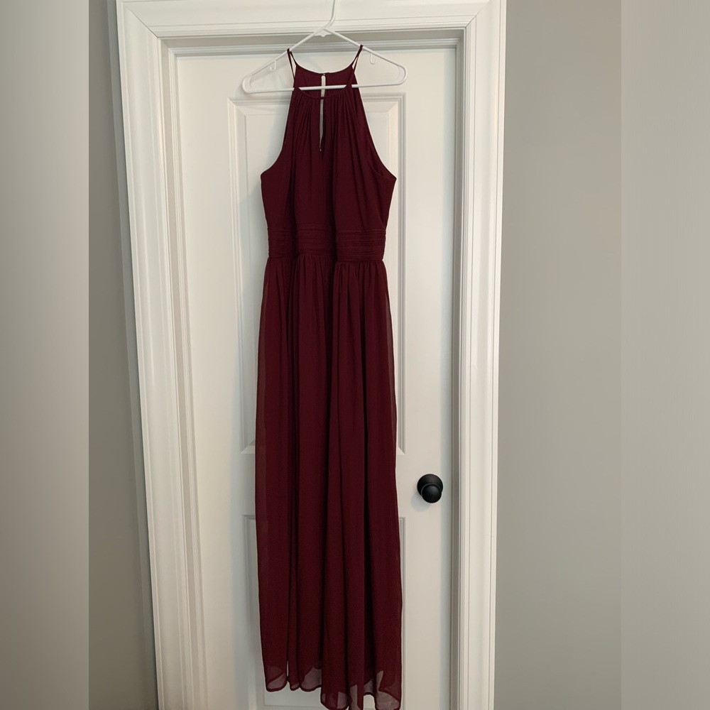 Levkoff Wine Bridesmaid dress size 16
